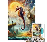 Puzzle da 1000 pezzi per adolescenti puzzle Mondo dei Cavallucci Marini per adulti giocattolo decorativo da parete migliora la memoria compleanni e occasioni speciali (50x75cm)