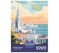 Puzzle Da 1000 Pezzi Per Adolescenti Puzzle Montevideo Uruguay Travel Puzzle Per Adulti Gioco Pratico Ma Divertente E Umoristico Aiuta Ad Allenare Il Cervello 38x26cm/1000pcs