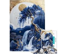 Puzzle da 1000 pezzi per adolescenti puzzle Moonlit Willow Harmony per adulti gioco rompicapo per migliorare la memoria ideale per compleanni e Natale (dimensioni 50x75cm)