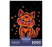 Puzzle Da 1000 Pezzi Per Adolescenti Puzzle Neon Kitten Puzzle Giochi Per Famiglie Corsa Di Velocità Manuale Regali Di Compleanno E Unici 70x50cm/1000pcs