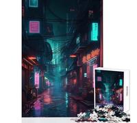 Puzzle da 1000 pezzi per adolescenti puzzle Neon Lofi Cyberpunk giocattolo educativo regalo per compleanni gioco impossibile difficile e impegnativo dimensioni 38x26cm