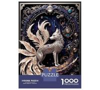 Puzzle Da 1000 Pezzi Per Adolescenti Puzzle Nine Tailed Fox Puzzle Fai Da Te Giocattoli Per Il Divertimento in Famiglia Per Compleanno, Natale 70x50cm/1000pcs
