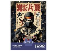 Puzzle Da 1000 Pezzi Per Adolescenti Puzzle Ninja Eating Ramen Japanese Art Puzzle Per Adulti Giochi Rilassanti Che Migliorano La Memoria Regali Di Compleanno E Unici 70x50cm/1000pcs