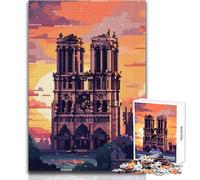 Puzzle da 1000 pezzi per adolescenti Puzzle Notre Dame De Paris Giochi educativi Taglio di precisione Giocattoli antistress Dimensioni 50x75cm