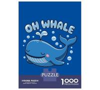 Puzzle Da 1000 Pezzi Per Adolescenti Puzzle Oh Whale Cute Cartoon Pun Puzzle Per Adulti Giochi Rilassanti Che Migliorano La Memoria Regali Di Compleanno E Unici 38x26cm/1000pcs