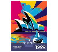 Puzzle Da 1000 Pezzi Per Adolescenti Puzzle Opera Sydney Colors PopArt Puzzle Per Adulti Giocattoli Antistress Sfida Difficile Per Compleanno, Natale 52x38cm/1000pcs