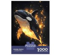 Puzzle Da 1000 Pezzi Per Adolescenti Puzzle Orca in Golden Light Puzzle Per Adulti Gioco Pratico Migliora La Memoria Difficile E Stimolante 52x38cm/1000pcs