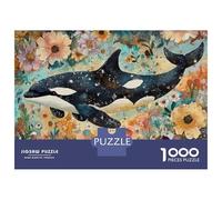 Puzzle Da 1000 Pezzi Per Adolescenti Puzzle Orca Whale Wall Art Print Puzzle Per Adulti Giochi Rilassanti Che Migliorano La Memoria Regali Di Compleanno E Unici 70x50cm/1000pcs