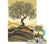 Puzzle da 1000 pezzi per adolescenti puzzle originale con albero d'ulivo per adulti giocattolo fai da te ideale per passare il tempo in casa compleanni e altre occasioni (38x52cm)
