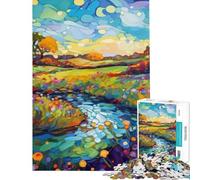 Puzzle da 1000 pezzi per adolescenti puzzle "Paesaggio onirico" per adulti giochi divertenti decorazione murale stimola l'esercizio mentale (dimensioni 38x52cm)