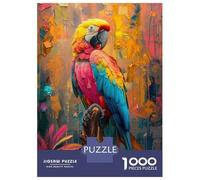 Puzzle Da 1000 Pezzi Per Adolescenti Puzzle Parrot Oil Painting Puzzle Per Adulti Giochi Rilassanti Arte Da Parete Regali Unici Per Compleanno 70x50cm/1000pcs