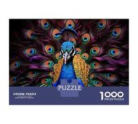 Puzzle Da 1000 Pezzi Per Adolescenti Puzzle Peacock Feathers Wall Mural-1 Puzzle Giochi Per Famiglie Corsa Di Velocità Manuale Regali Di Compleanno E Unici 70x50cm/1000pcs