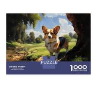 Puzzle Da 1000 Pezzi Per Adolescenti Puzzle Pembroke Welsh Corgi Puzzle Per Adulti Giocattolo Decorazione Da Parete Un'opera D'arte Difficile E Stimolante 70x50cm/1000pcs