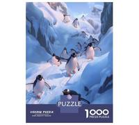 Puzzle Da 1000 Pezzi Per Adolescenti Puzzle Penguin Winter Wonderland Puzzle Per Adulti Gioco Pratico Ma Divertente E Umoristico Interazione Genitore-figlio 38x26cm/1000pcs
