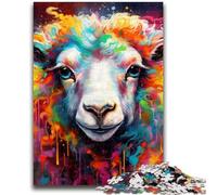 Puzzle da 1000 pezzi per adolescenti, puzzle per adulti a forma di pecora, gioco stimolante, ideale come regalo per tutta la famiglia (50x75cm)