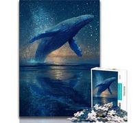 Puzzle da 1000 pezzi per adolescenti puzzle per adulti con balena galattica attività divertente per la casa giocattoli per i giorni di pioggia regali di compleanno 75x50cm