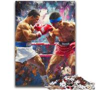 Puzzle da 1000 pezzi per adolescenti, puzzle per adulti con battaglie di pugili, antistress, per ammazzare il tempo in casa, per migliorare l'amore tra coppie (50x75cm)