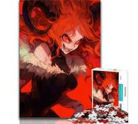 Puzzle da 1000 pezzi per adolescenti, puzzle per adulti con ragazza demone anime, antistress, per ammazzare il tempo, lista dei desideri con Babbo Natale (dimensioni 38x26cm)