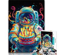 Puzzle da 1000 pezzi per adolescenti, puzzle per adulti con tema il compleanno dell'astronauta, antistress, per ammazzare il tempo in casa, per migliorare l'amore tra coppie, 26x38cm