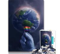 Puzzle da 1000 pezzi per adolescenti, puzzle per adulti Earth Rose, giochi divertenti, ogni pezzo è unico - gioco divertente per tutta la famiglia (dimensioni 75x50cm)