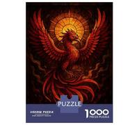 Puzzle Da 1000 Pezzi Per Adolescenti Puzzle Phoenix Rising Stained Glass Art Puzzle Per Adulti Gioco Per Famiglie Ma Divertente E Umoristico È Ideale Come Regalo 70x50cm/1000pcs
