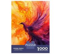 Puzzle Da 1000 Pezzi Per Adolescenti Puzzle Phoenix Watercolor Art Puzzle Giochi Per Famiglie Corsa Di Velocità Manuale Regali Di Compleanno E Unici 38x26cm/1000pcs
