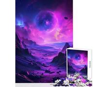 Puzzle da 1000 pezzi per adolescenti Puzzle Pianeta viola Cosmo Giocattoli fai da te Ottimi regali e giocattoli Gioco educativo Interazione genitore-figlio Dimensioni 50x75cm