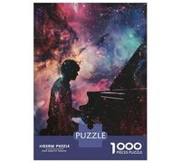 Puzzle Da 1000 Pezzi Per Adolescenti Puzzle Pianist Galaxy Silhouette Puzzle Per Adulti Gioco Per Famiglie Regali Per Donne Difficile E Stimolante 52x38cm/1000pcs