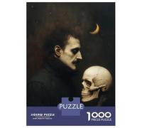 Puzzle Da 1000 Pezzi Per Adolescenti Puzzle Poe’s Lament, A Dance with Mortality Puzzle Per Adulti Gioco Per Famiglie Ma Divertente E Umoristico È Ideale Come Regalo 38x26cm/1000pcs