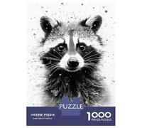 Puzzle Da 1000 Pezzi Per Adolescenti Puzzle Raccoon Beauty Watercolor Puzzle Gioco Pratico Corsa Di Velocità Manuale Offerta Come Regalo Per Tutta La Famiglia 38x26cm/1000pcs