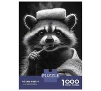 Puzzle Da 1000 Pezzi Per Adolescenti Puzzle Raccoon Brushing Teeth Puzzle Giochi Per Famiglie Corsa Di Velocità Manuale Regali Di Compleanno E Unici 70x50cm/1000pcs