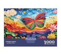 Puzzle Da 1000 Pezzi Per Adolescenti Puzzle Rainbow Butterfly Wall Art Puzzle Per Adolescenti Giochi Rilassanti Decorazione Perfetta Regali Di Compleanno E Unici 52x38cm/1000pcs