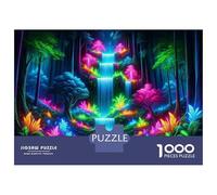 Puzzle Da 1000 Pezzi Per Adolescenti Puzzle Rainbow Waterfall Forest Puzzle Per Adulti Gioco Per Famiglie Ma Divertente E Umoristico È Ideale Come Regalo 52x38cm/1000pcs