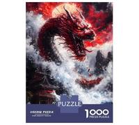 Puzzle Da 1000 Pezzi Per Adolescenti Puzzle Red Dragon Rising Puzzle Per Adulti Gioco Per Famiglie Regali Per Donne Difficile E Stimolante 38x26cm/1000pcs