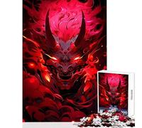 Puzzle da 1000 pezzi per adolescenti puzzle Red Oni Demon arte digitale giocattoli fai da te fantastici regali e giocattoli gioco educativo interazione genitore-figlio dimensioni 38x26cm