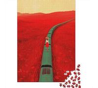 Puzzle Da 1000 Pezzi Per Adolescenti Puzzle Red Poppy Field Art Print Puzzle Fai Da Te Giocattoli Per Il Divertimento in Famiglia Per Compleanno, Natale 52x38cm/1000pcs