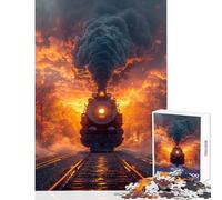 Puzzle da 1000 pezzi per adolescenti puzzle retrò con locomotiva e treno giocattoli fai da te fantastici regali e giocattoli gioco educativo interazione genitore-figlio dimensioni 38x26cm