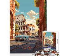 Puzzle da 1000 pezzi per adolescenti puzzle Roma Italia giocattoli antistress idee regalo gioco per famiglie allena il cervello e le mani dimensioni 38x26cm