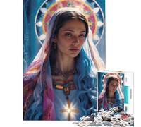 Puzzle da 1000 pezzi per adolescenti Puzzle Sacred Serenity da 1000 pezzi Decorazione per la casa Giocattolo Modello da assemblare Offerta regalo per tutta la famiglia (38x52cm)