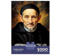 Puzzle Da 1000 Pezzi Per Adolescenti Puzzle Saint Vincent De Paul Portrait Puzzle Per Adulti Gioco Per Famiglie Analisi E Logica Regali Di Compleanno E Unici 52x38cm/1000pcs