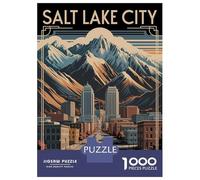 Puzzle Da 1000 Pezzi Per Adolescenti Puzzle Salt Lake City Art Deco Puzzle Giocattoli Antistress Decorazione Da Parete Per Compleanno, Natale 70x50cm/1000pcs