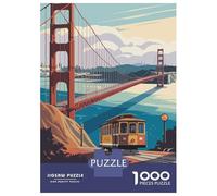 Puzzle Da 1000 Pezzi Per Adolescenti Puzzle San Francisco Travel Puzzle Per Adulti Giochi Rilassanti Ma Divertenti E Umoristici È Ideale Come Regalo 38x26cm/1000pcs
