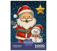 Puzzle Da 1000 Pezzi Per Adolescenti Puzzle Santa Snowman Christmas Puzzle Per Adolescenti Giochi Rilassanti Decorazione Perfetta Regali Di Compleanno E Unici 70x50cm/1000pcs