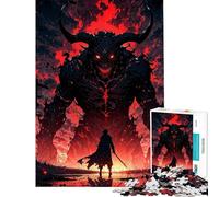 Puzzle da 1000 pezzi per adolescenti puzzle "Scontro tra demoni" gioco rilassante decorazione da parete ideale come regalo per tutta la famiglia (dimensioni 38x26cm)