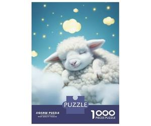 Puzzle Da 1000 Pezzi Per Adolescenti Puzzle Sleeping Lamb on Clouds Puzzle Giocattoli Antistress Decorazione Da Parete Per Compleanno, Natale 38x26cm/1000pcs