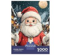 Puzzle Da 1000 Pezzi Per Adolescenti Puzzle Smiling Santa Claus Christmas Funny Puzzle Giochi Per Famiglie Corsa Di Velocità Manuale Regali Di Compleanno E Unici 38x26cm/1000pcs
