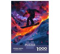 Puzzle Da 1000 Pezzi Per Adolescenti Puzzle Snowboarder In A Mountain Puzzle Gioco Pratico Corsa Di Velocità Manuale Offerta Come Regalo Per Tutta La Famiglia 70x50cm/1000pcs