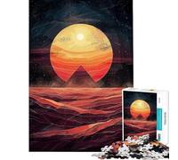 Puzzle da 1000 pezzi per adolescenti puzzle "Sole del deserto" per adulti gioco pratico divertente e spiritoso attività divertenti da fare a casa (dimensioni 38x26cm)