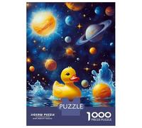 Puzzle Da 1000 Pezzi Per Adolescenti Puzzle Space Duck Goose 3 Puzzle Per Adulti Giocattoli Antistress Decorazione Murale Difficile E Stimolante 52x38cm/1000pcs