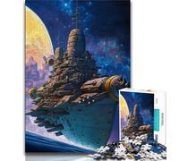 Puzzle da 1000 pezzi per adolescenti puzzle spaziali di battaglia navale per adolescenti gioco per famiglie antistress sfida difficile adatto alle coppie 38x26cm
